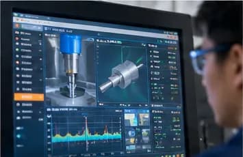Illustrative image of a machine control screen with process data